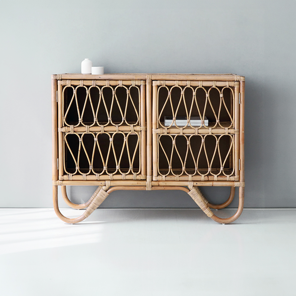 PASAR 2문 수납장 1160910 라탄 CR0059 1160mmx475mmx910mm, 2단, 4094.4645