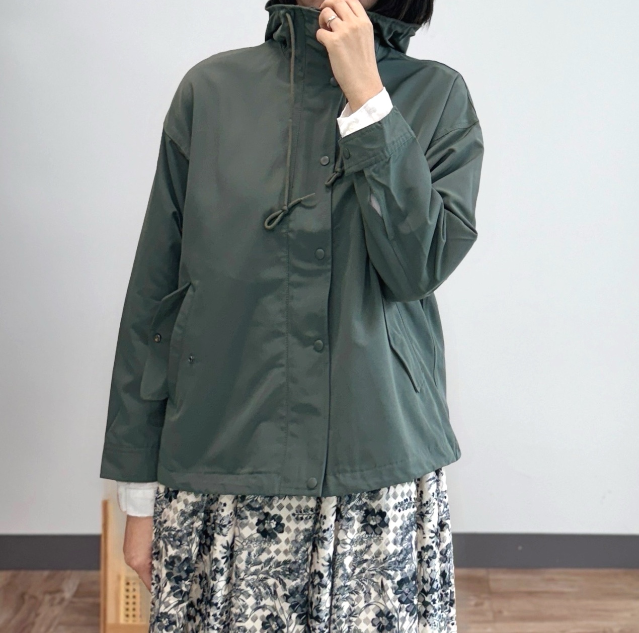 여성바람막이 가을자켓 가을야상 사파리점퍼 빅사이즈 - 상세 이미지 4