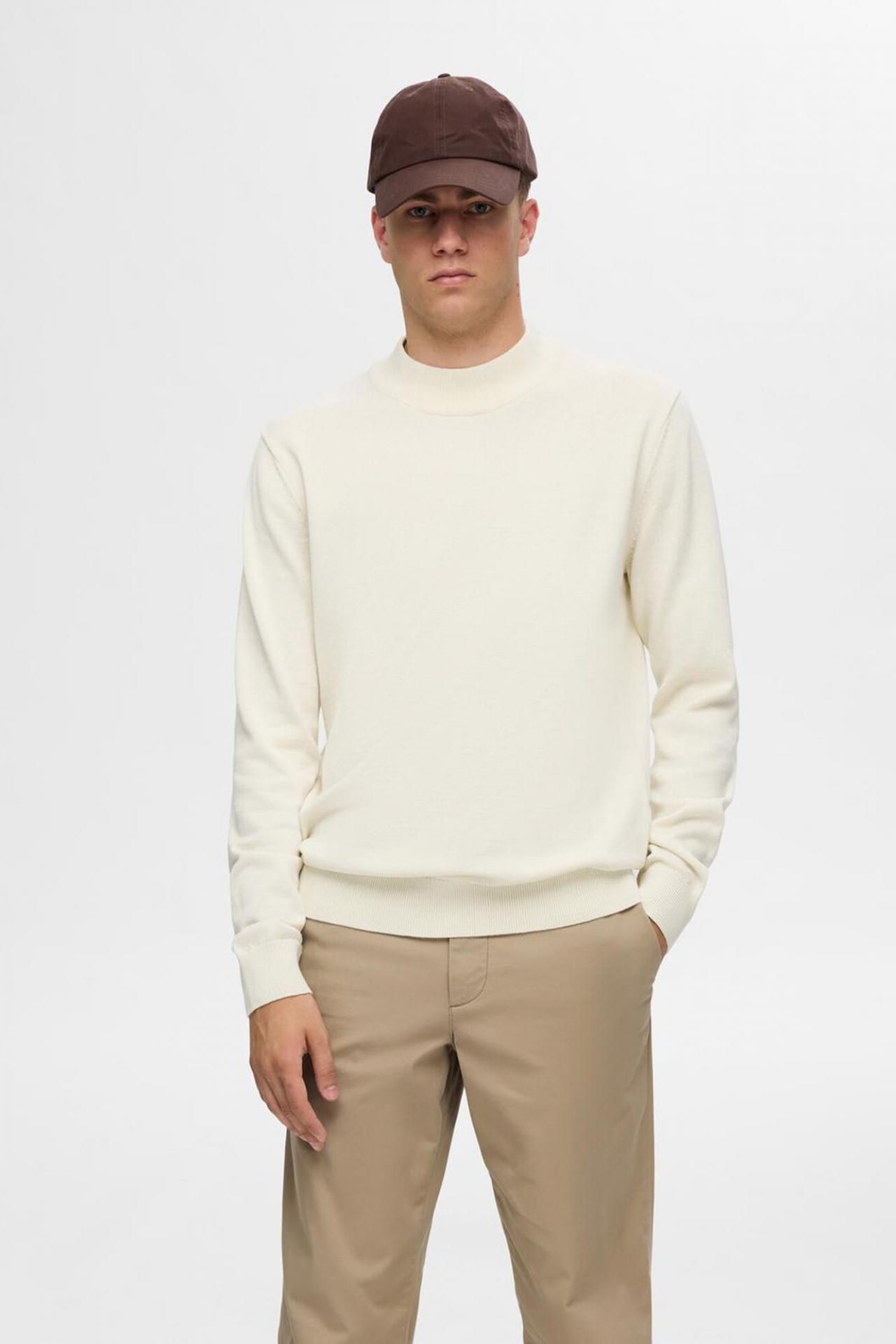 셀렉티드 오가닉 코튼 스웨터 8018036 BEIGE