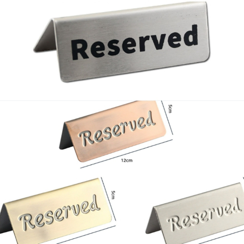 예약석 Reserved 테이블 표시 표지판 문구 식당 매장 테이플 안내 - 상품 이미지