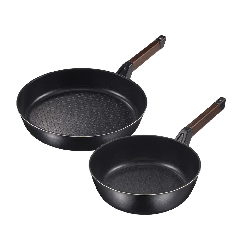[N단독구성XN배송] 로얄 그래핀 IH 프라이팬 2P 세트 (F28+W24)