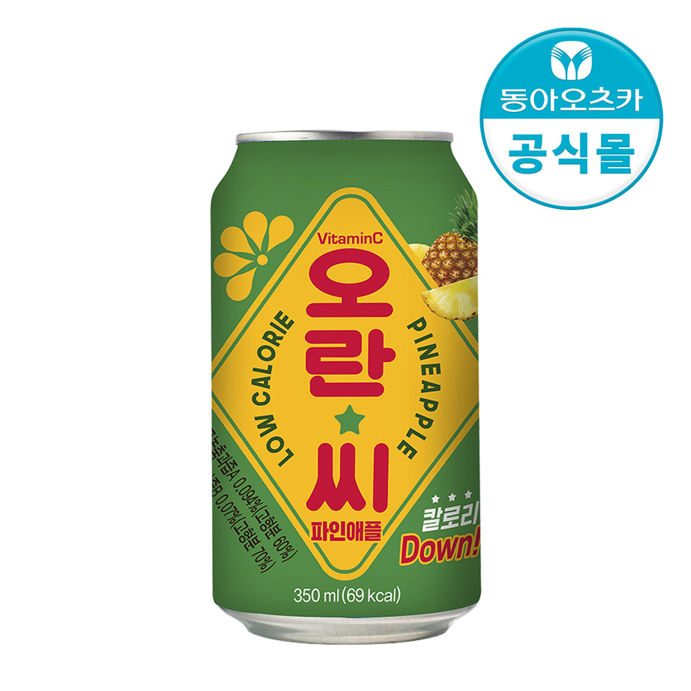 오란씨 파인애플, 350ml, 24개 - 메인 이미지