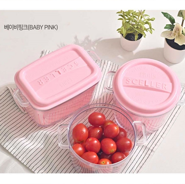 실리 야채 보관용기 물빠짐 채반 푸드팟 샐러드 과일 밀프랩 밀폐용기 이미지 7