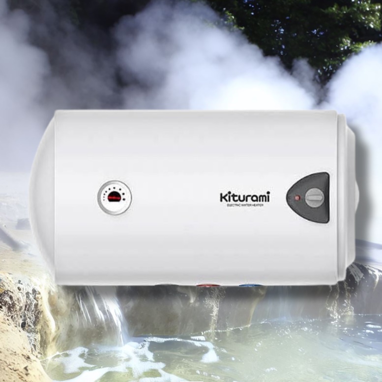 귀뚜라미 온수기 80리터 가로형 벽걸이형 전기 온수기 저장식 법랑 온수기