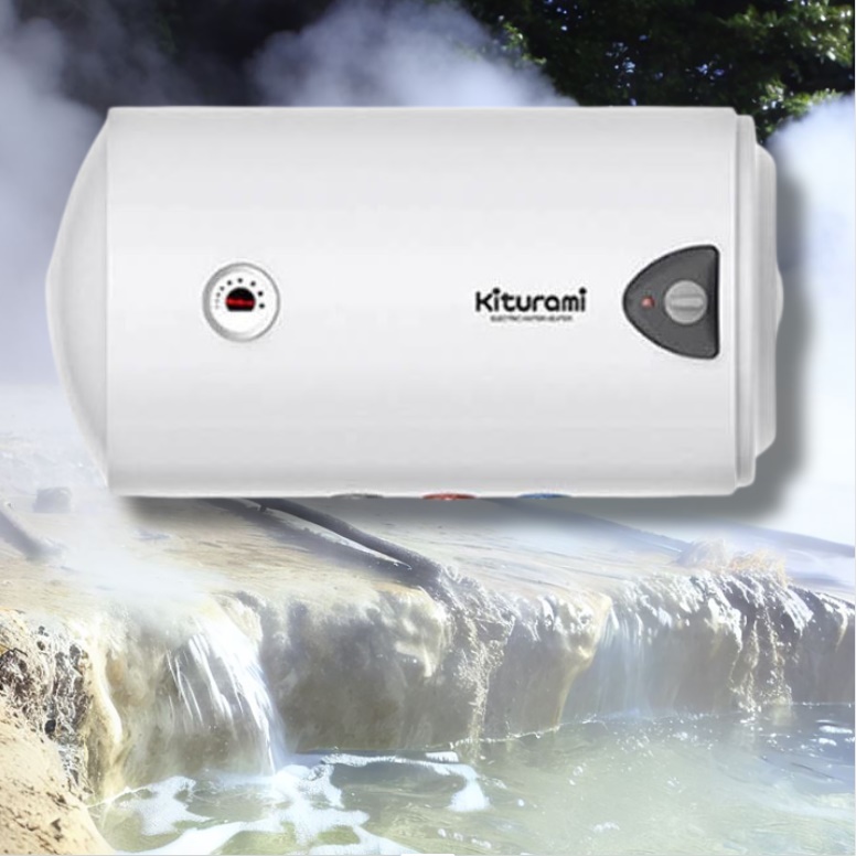 귀뚜라미 온수기 100리터 가로형 벽걸이형 전기 온수기 저장식 법랑 온수기