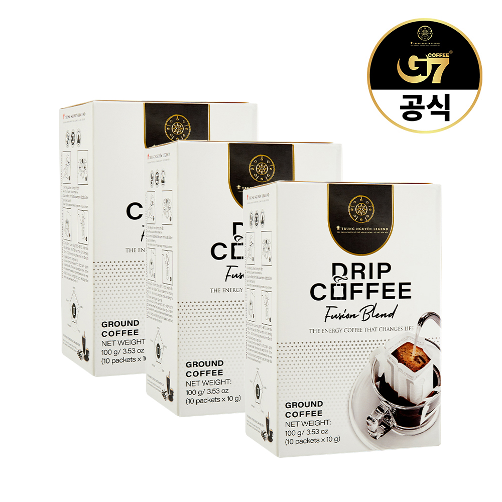 [대용량] G7 베트남커피 쭝웬 레전드 드립 퓨전블렌드 10개입 X 3개 (30개입) - 상품 이미지