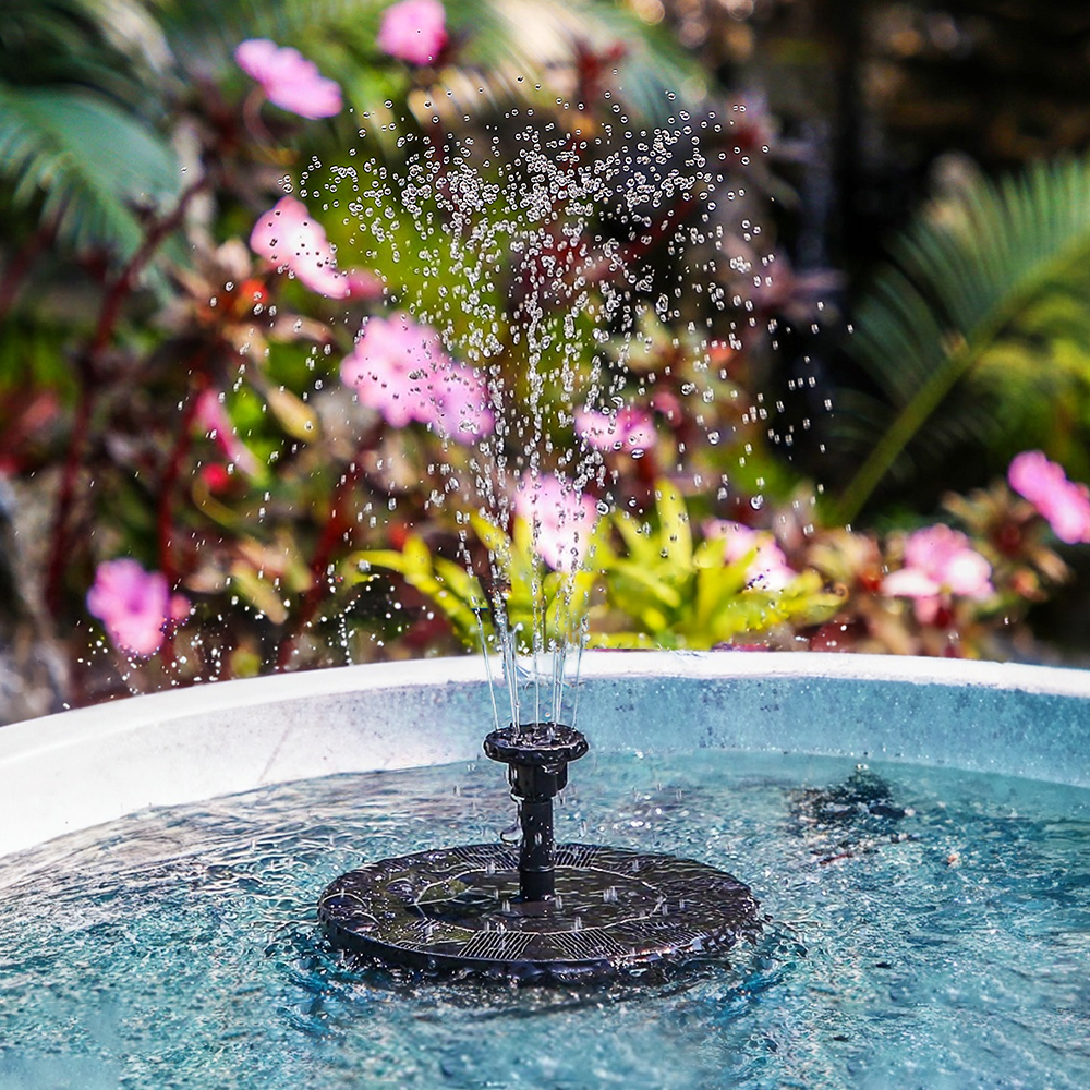 태양광 분수 미니분수대 물레방아 인공폭포 연못 야외 실내분수 태양열 원형 일체형