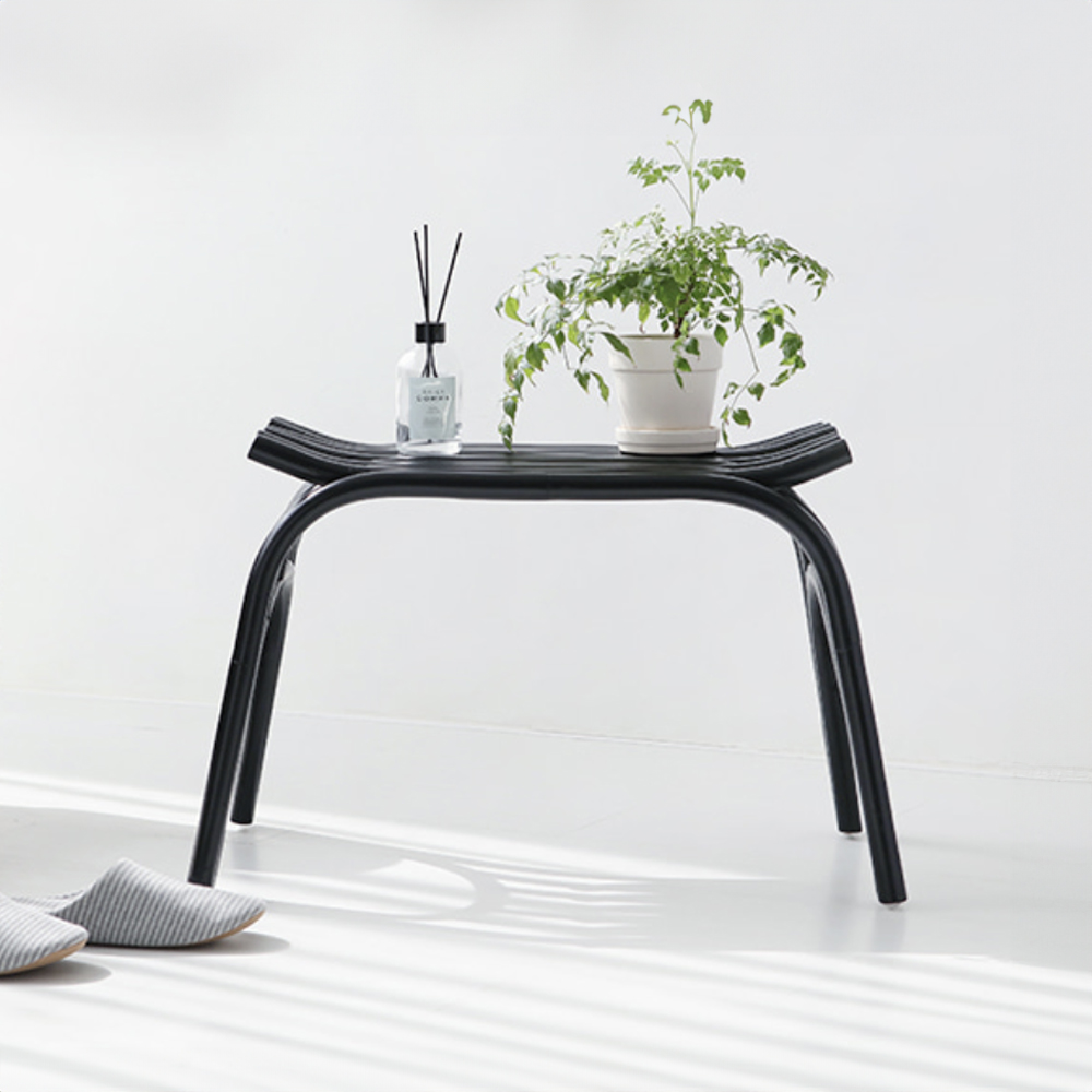 PASAR 사각스툴 43 라탄 CR0024 블랙 3502.3893