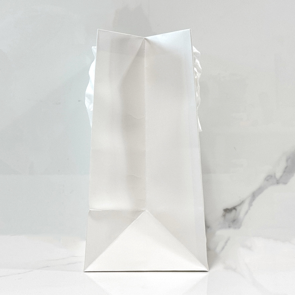 화이트 투명창 쇼핑백 대형 25x18x35 돌잔치 답례품 선물 포장 종이가방 꽃다발 윈도우 - 상세 이미지 2