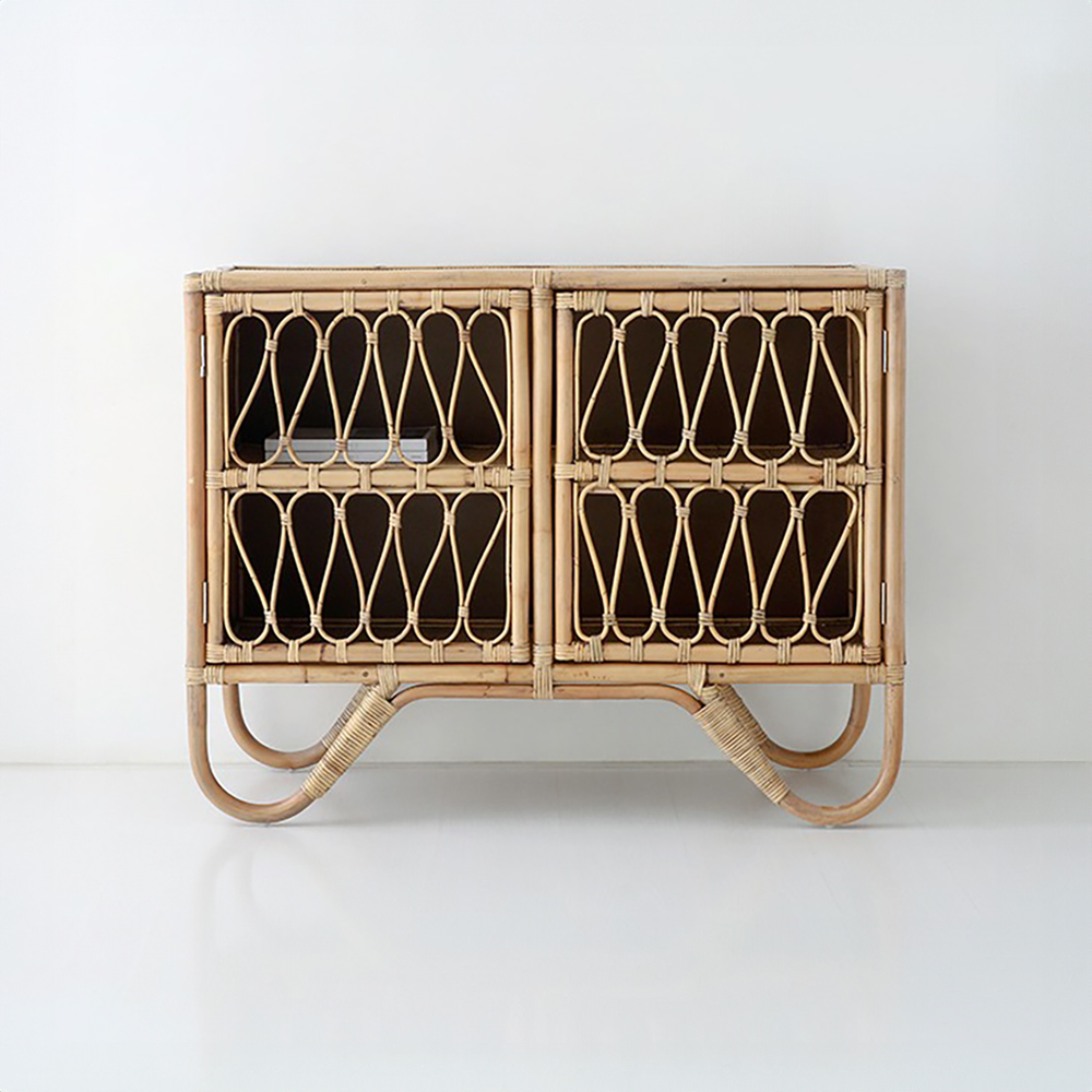 PASAR 2문 수납장 1160910 라탄 CR0059 1160mmx475mmx910mm, 2단, 4094.4645