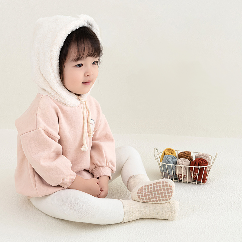 돌 아기 유아 신생아 아동 여아 남아 미끄럼방지 겨울 수면 양말 덧신 니삭스
