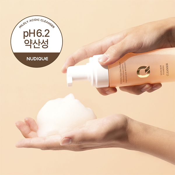 누디크 저자극 약산성 아미노산 버블폼 순스킨 포밍 클렌저 150ml - 상세 이미지 2