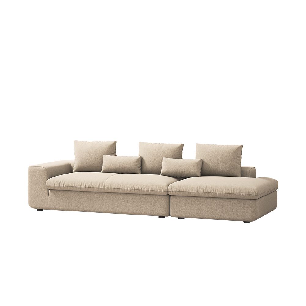 알로소 홀리데이 4인소파 패브릭소파 (오픈롱거, 모듈소파, 솔라패브릭)