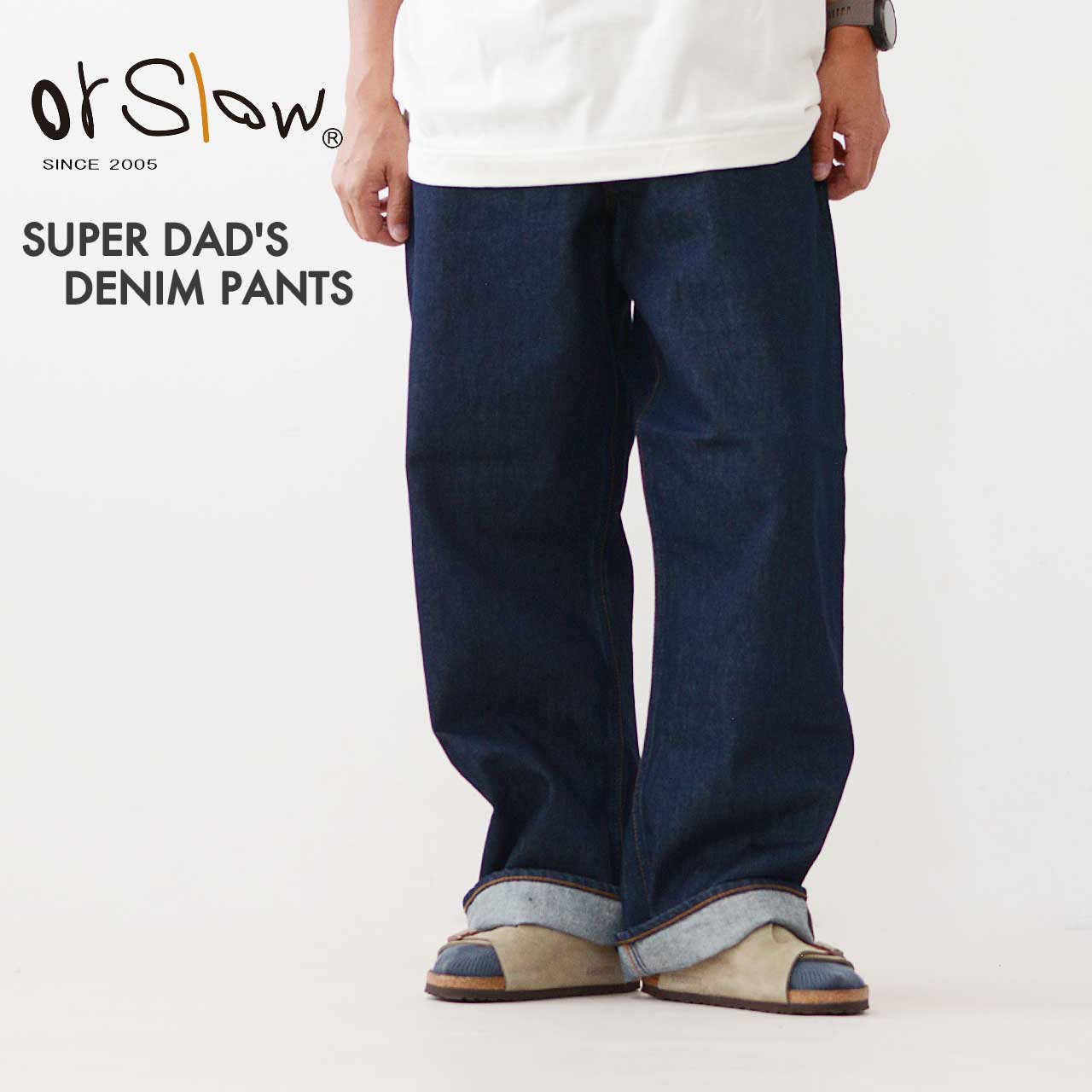 오어슬로우 orSlow 수퍼 대디 데님 원워시 팬츠 청바지 01-1100W-81 - 상품 이미지