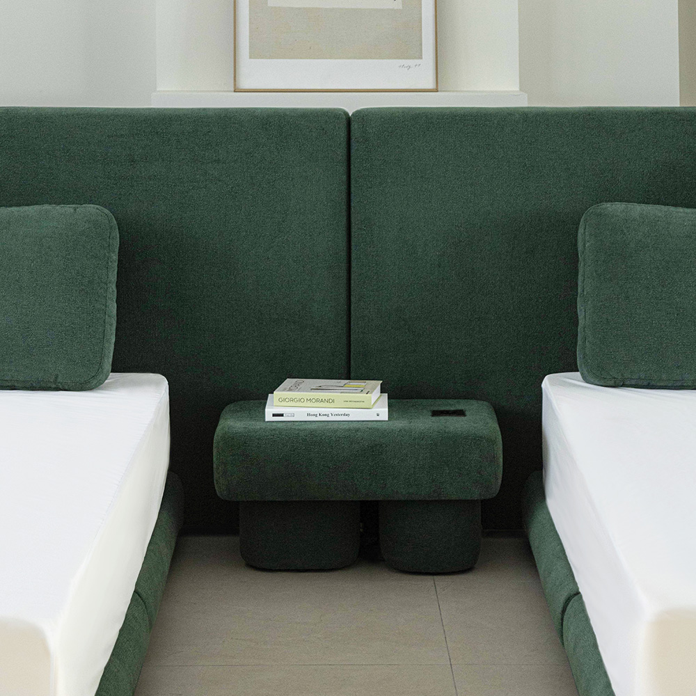 슬립퍼 모일 침대 틈새 쇼파 옆 패브릭 사이드 테이블 600