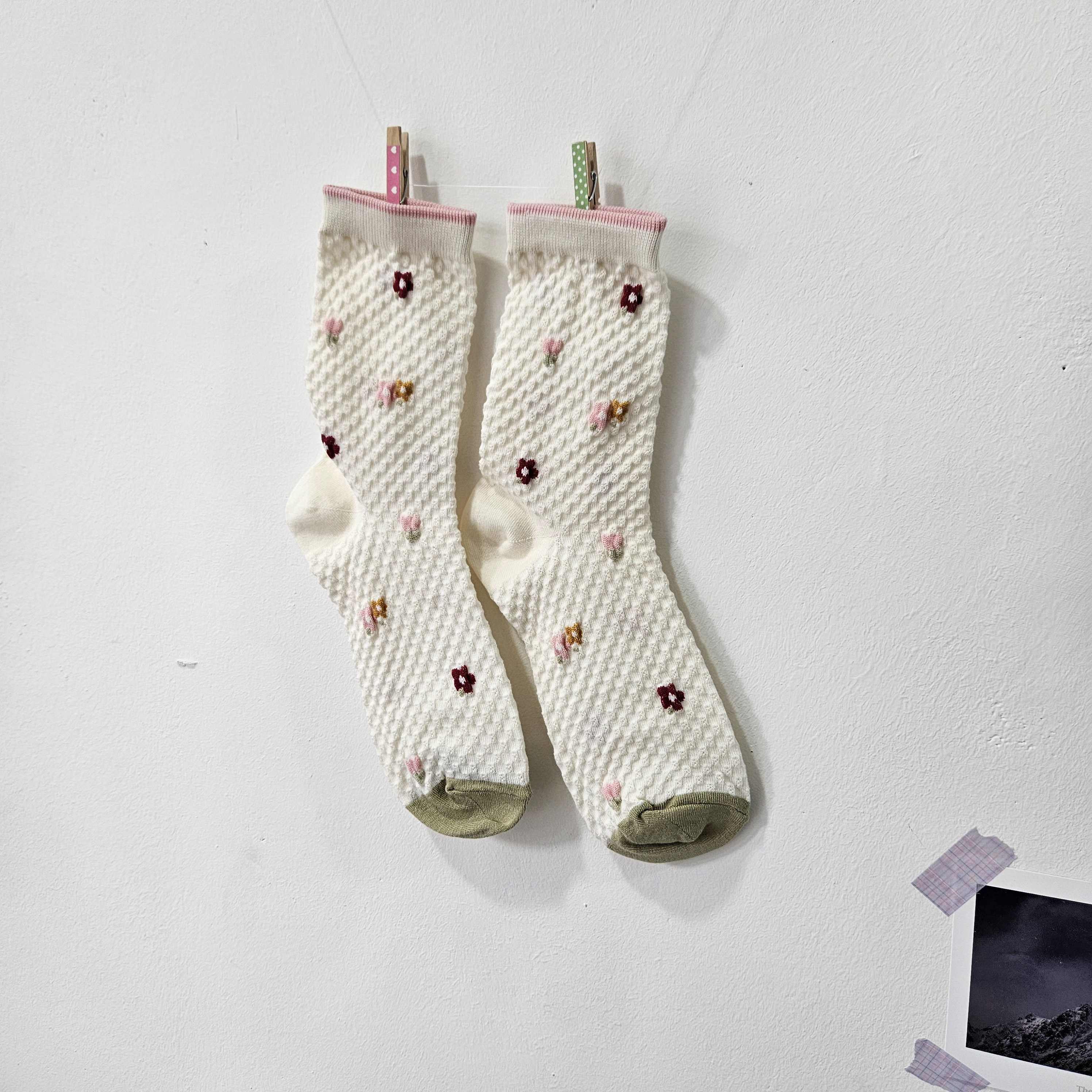 꽃 양말세트 4켤레 양말선물포장 이미지 8
