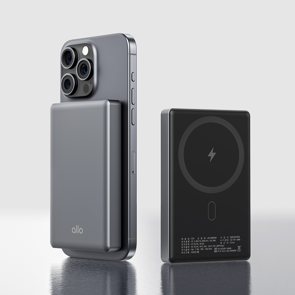 알로코리아 슬림 코발트 아이폰 갤럭시 맥세이프 C타입 보조배터리 20W 10000mah