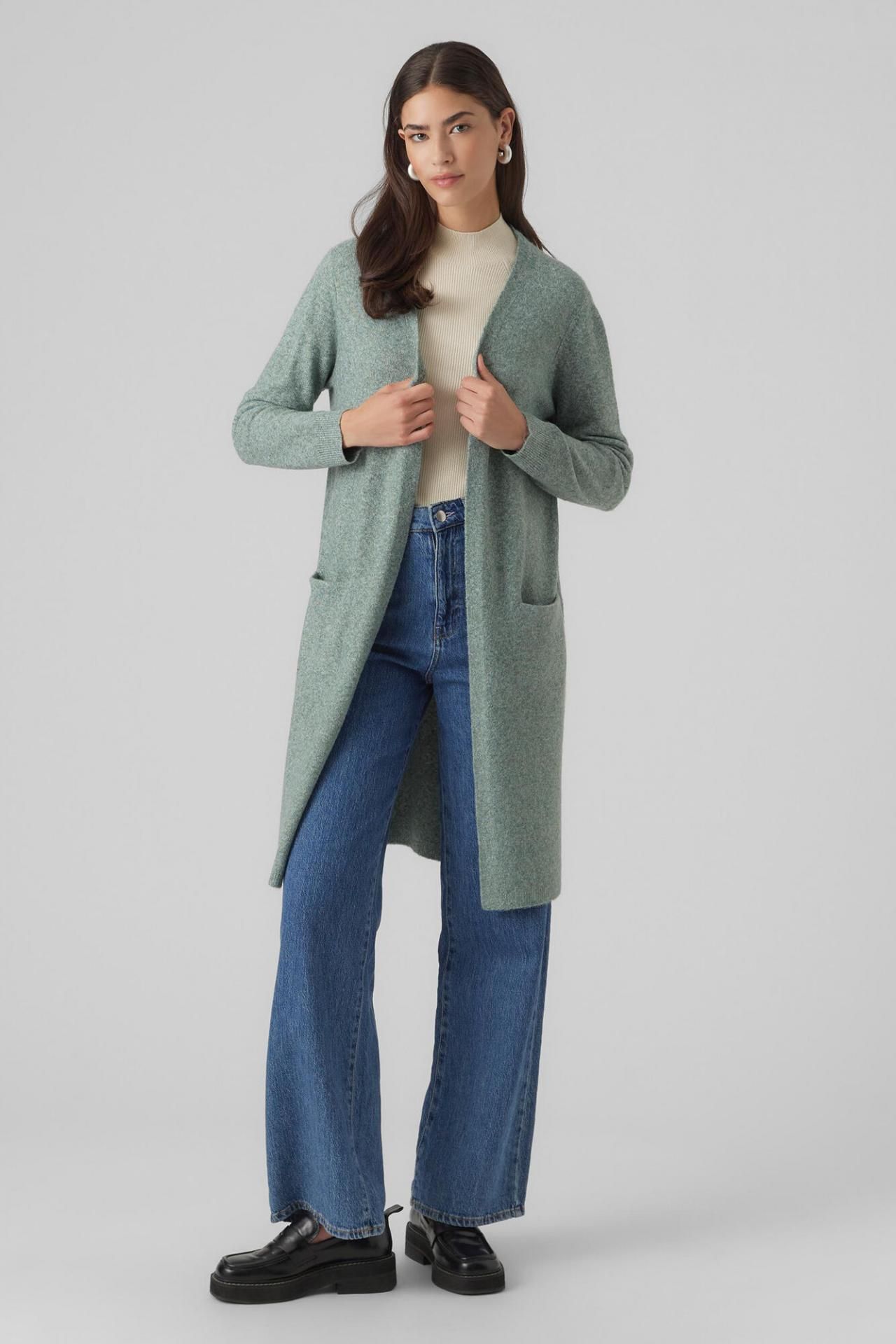 베로모다 롱 가디건 5795234 VERDE