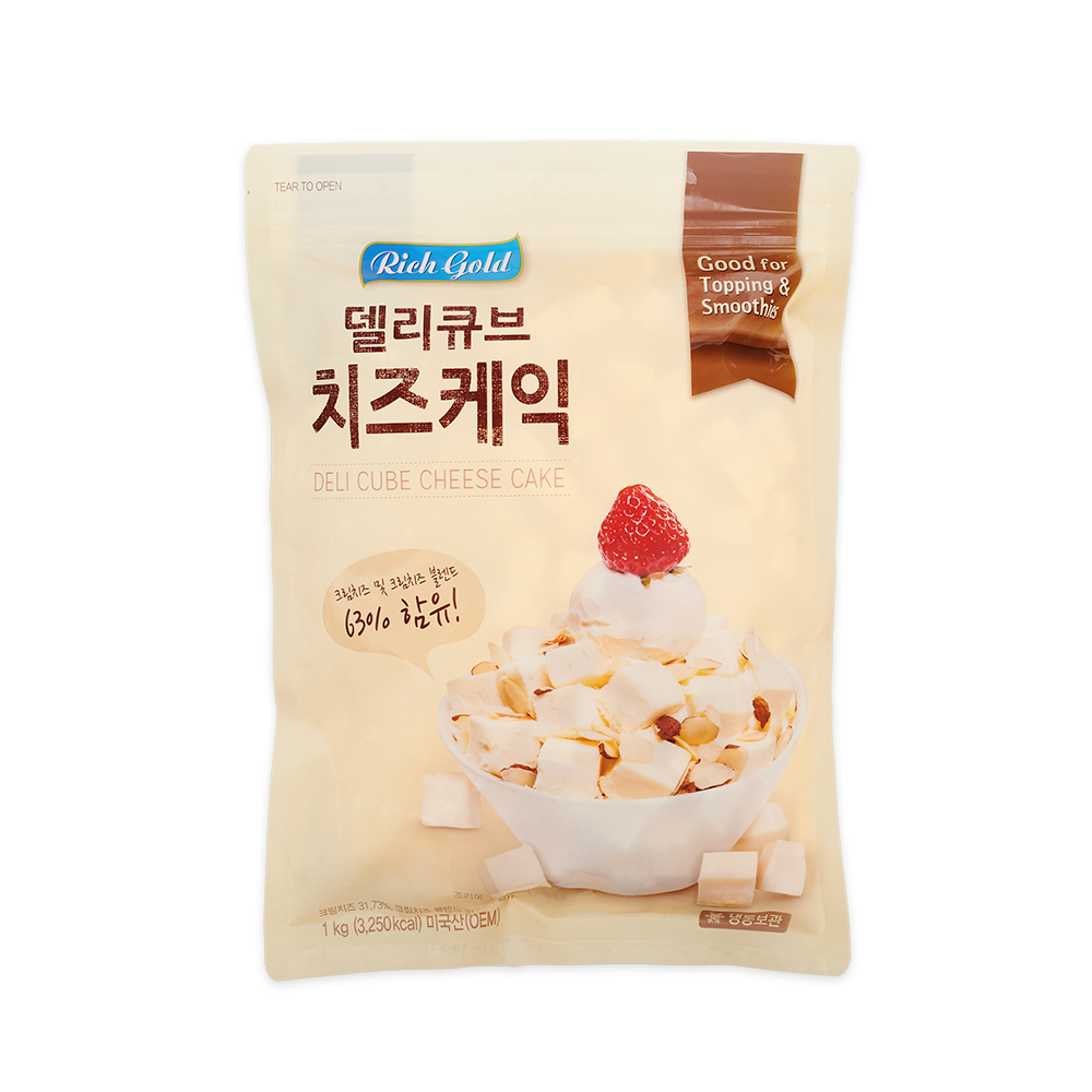 리치골드 델리큐브 치즈케익1kg - 상품 이미지