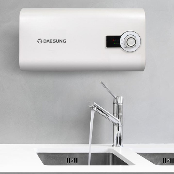스텐 업소용 저장식 전기 온수기 벽걸이형 15리터 하향식 전기온수기