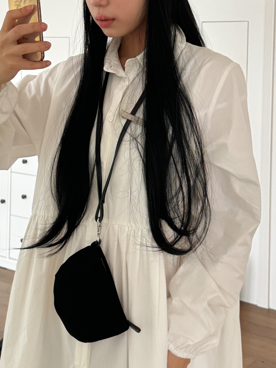 [여행템] 세미 라운드 미니포켓목걸이가방3color 상세 이미지 30