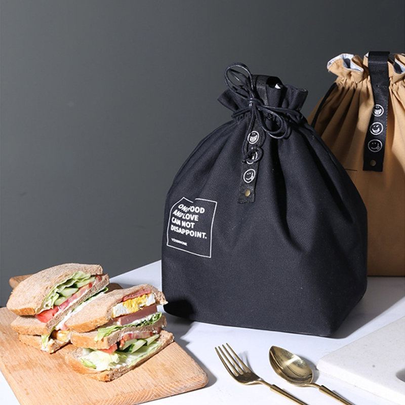 버킷 보온 보냉백 등산 캠핑용 피크닉 도시락 런치 가방 복조리 파우치