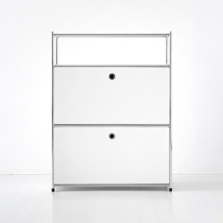 모듈가구 심플리 1x3 수납장 2문 BC614 77x40x102, 3단, 퓨어화이트 3081.2672 제품 이미지