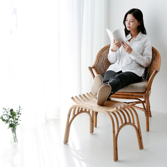 PASAR 사각스툴 43 라탄 CR0024 내추럴 3853.8198