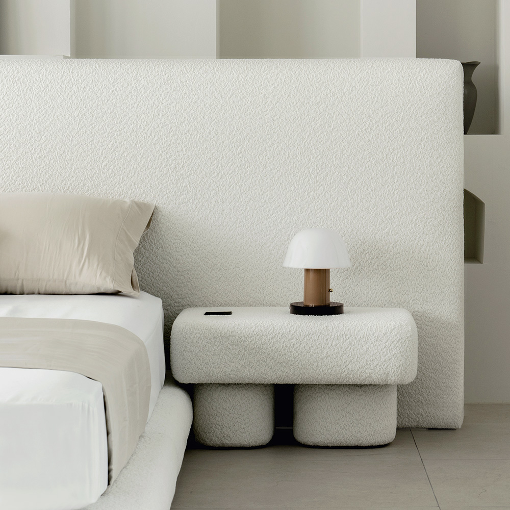 슬립퍼 모일 침대 틈새 쇼파 옆 패브릭 사이드 테이블 600