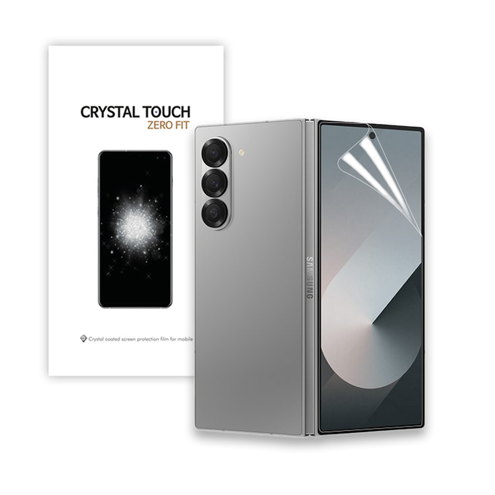 크리스탈터치 갤럭시 Z폴드 제로핏 풀커버 외부 전면 액정보호필름 갤럭시Z 폴드6, 3매입 - 상품 이미지