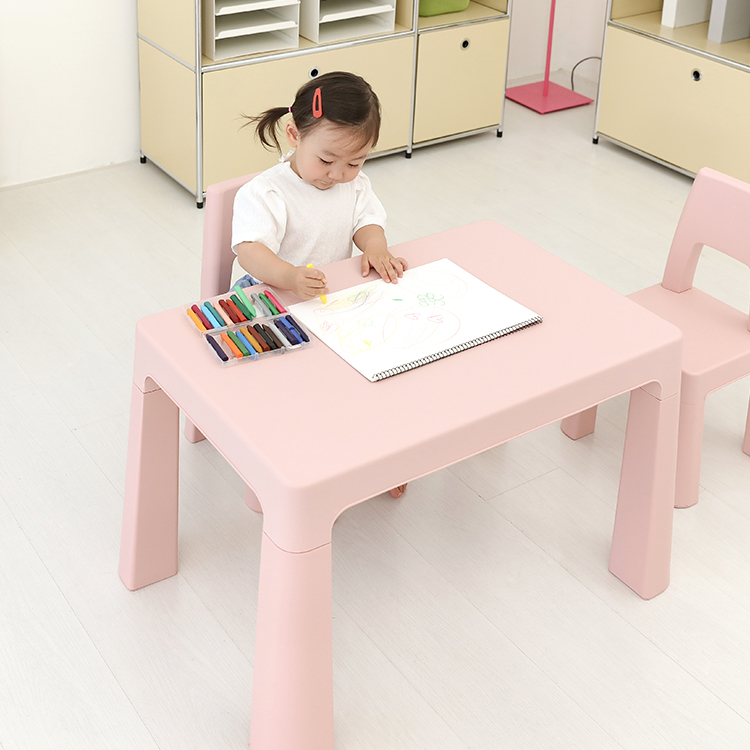 요이테 높이조절 어린이테이블 780x500mm, 핑크 6993.0026