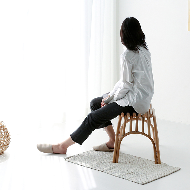 PASAR 사각스툴 43 라탄 CR0024 내추럴 3853.8198