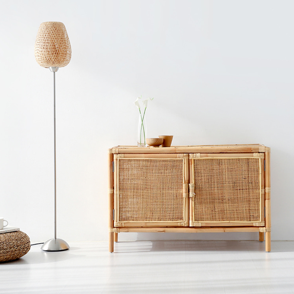 PASAR 2문 수납장 1000650 라탄 CR0069 1000mmx400mmx650mm, 2단, 4974.9032 - 상세 이미지 5