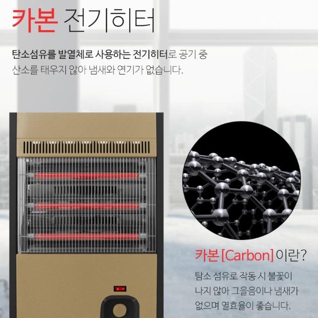 사무실전기히터 업소용 카본 카페 원적외선히터기 거실난로
