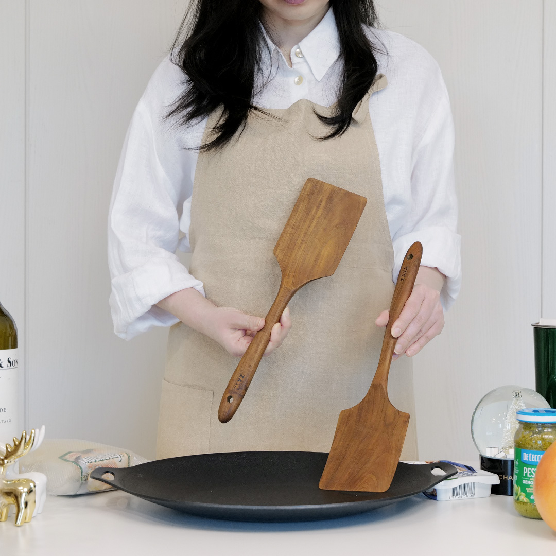 자야키친 산림청인정 티크우드 친환경 원목 뒤집개 - 상세 이미지 5