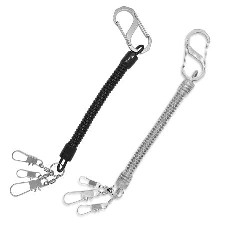 히트페이스 히트페이스 스텐304 3중고리 스프링줄 1M 분실방지 안전고리
