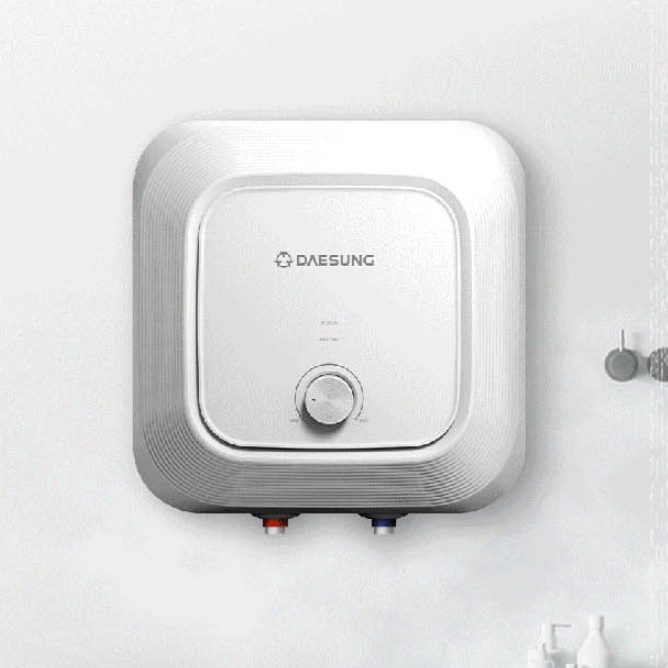 벽걸이형 15리터 하향식 전기온수기 스텐 업소용 저장식 전기 온수기