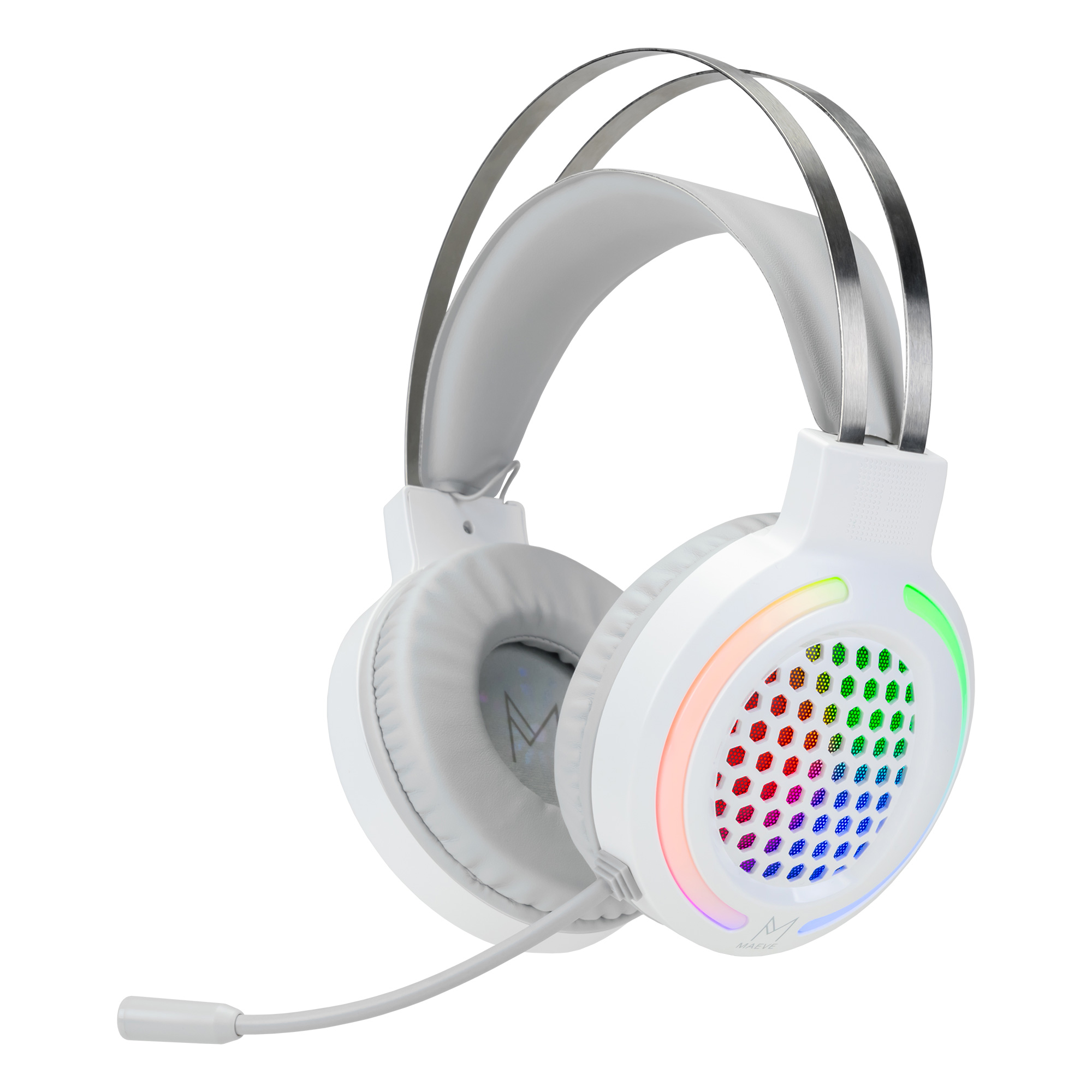 통풍잘되는 초경량 게이밍 헤드셋 USB 마이크 LED 메이브 M1 - 상세 이미지 4