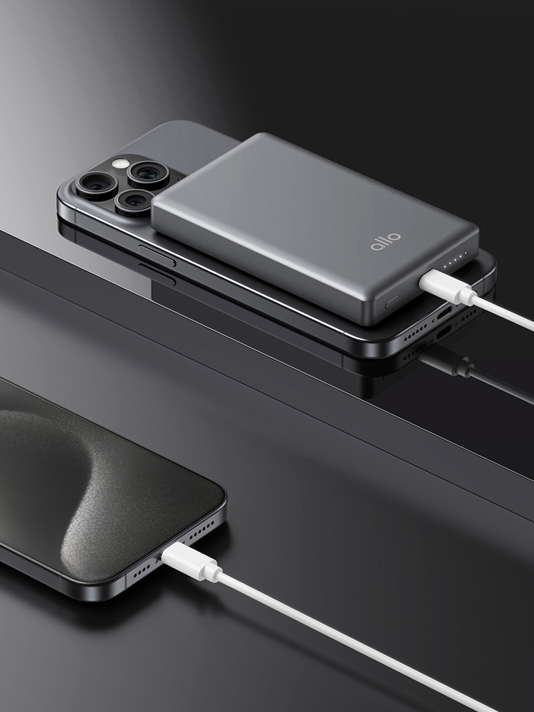 알로코리아 초슬림 코발트 아이폰 갤럭시 맥세이프 C타입 보조배터리 20W 5000mAh