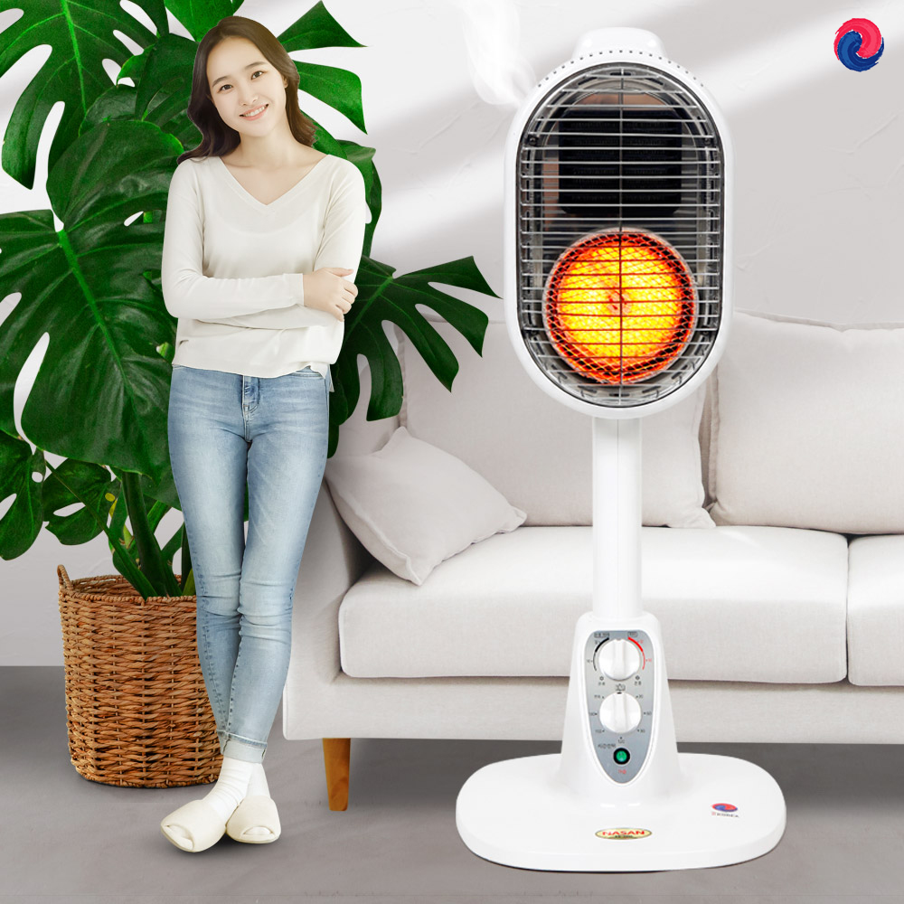 국내산 사무실 가정용 전기 가습 온풍히터 스토브 난로 대류 난방 10평