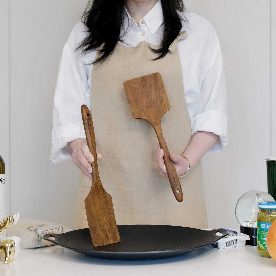 자야키친 산림청인정 티크우드 친환경 원목 뒤집개 - 상세 이미지 4