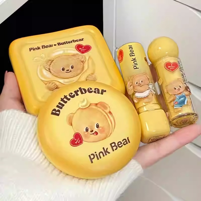 2024 핑크베어 버터베어 콜라보 화장품 파우더 팩트 pinkbear - 메인 이미지