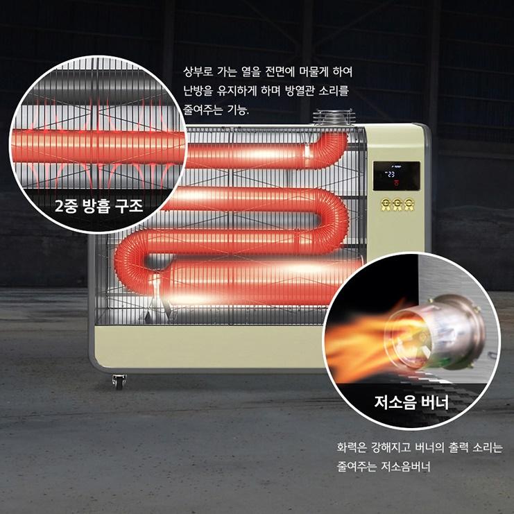 등유난방기 돈풍기 주름관히터난로 농업용 원적외선튜브히터 - 상세 이미지 4