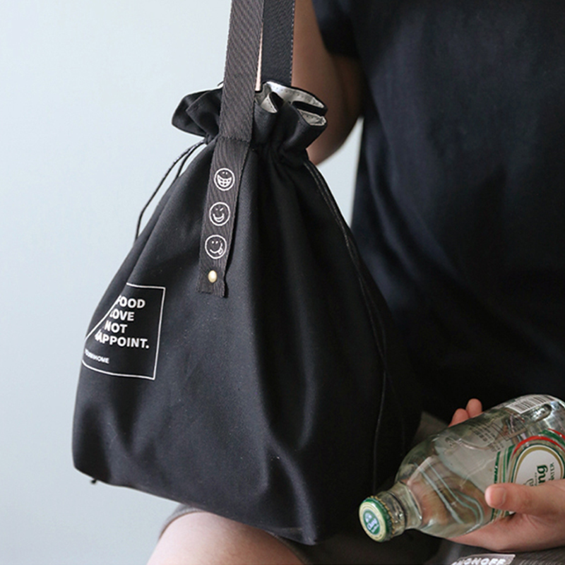 버킷 보온 보냉백 등산 캠핑용 피크닉 도시락 런치 가방 복조리 파우치