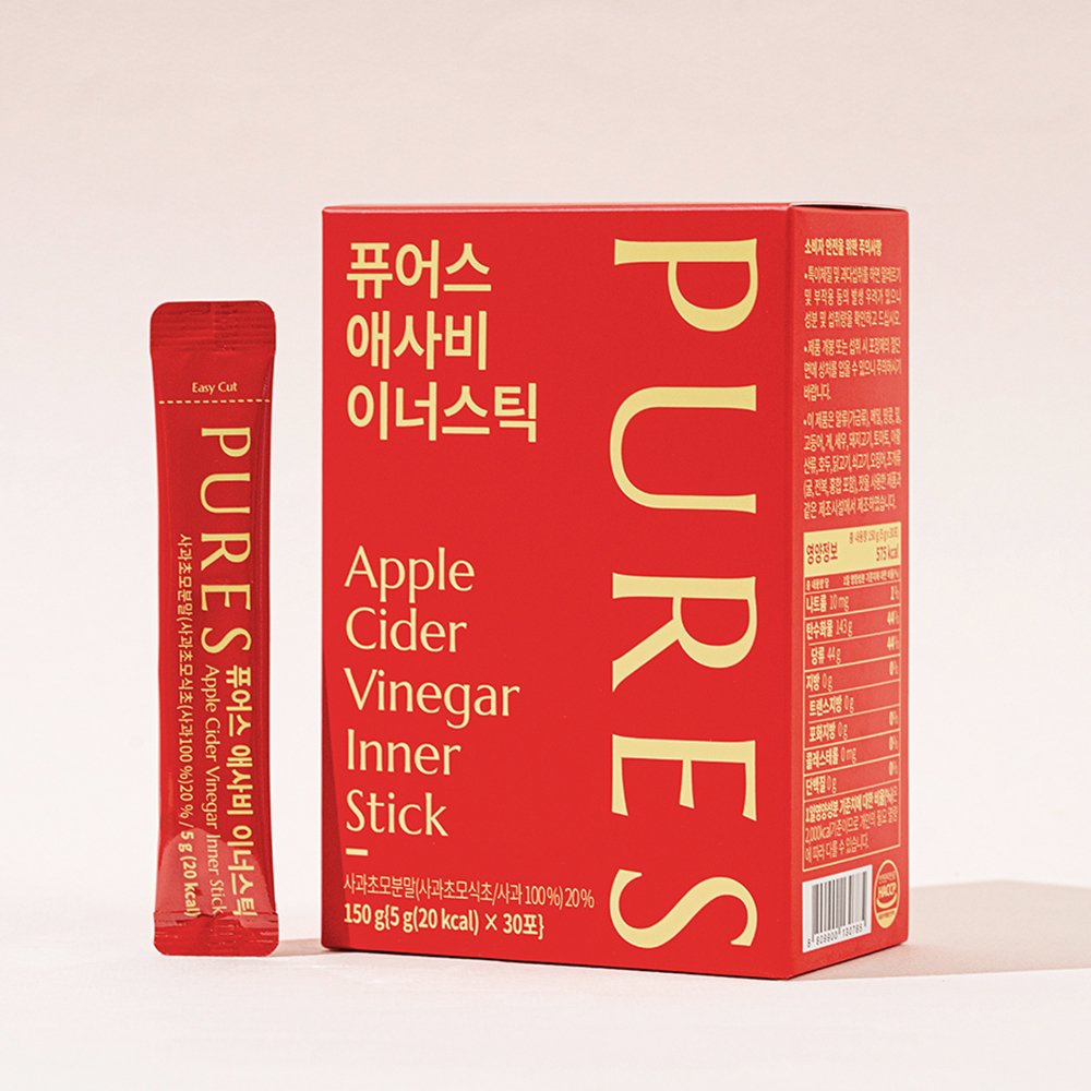 퓨어스 애사비 이너스틱 분말스틱 1박스, 1개월분 (5g x 30포) - 상세 이미지 3