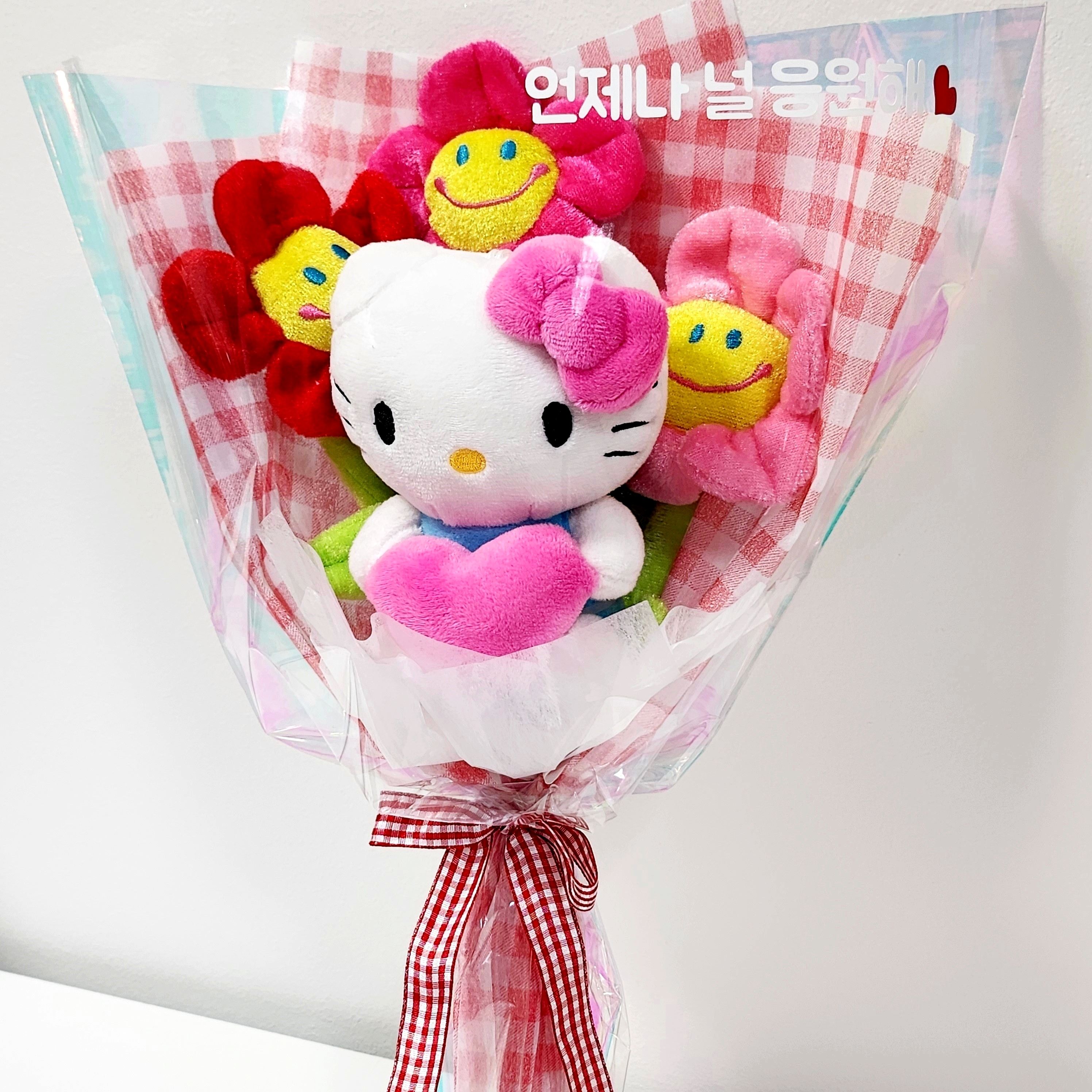 산리오 레터링 맞춤제작 인형꽃다발 졸업식 발표회 입학식 시나모롤 블루 헬로키티 - 상세 이미지 5