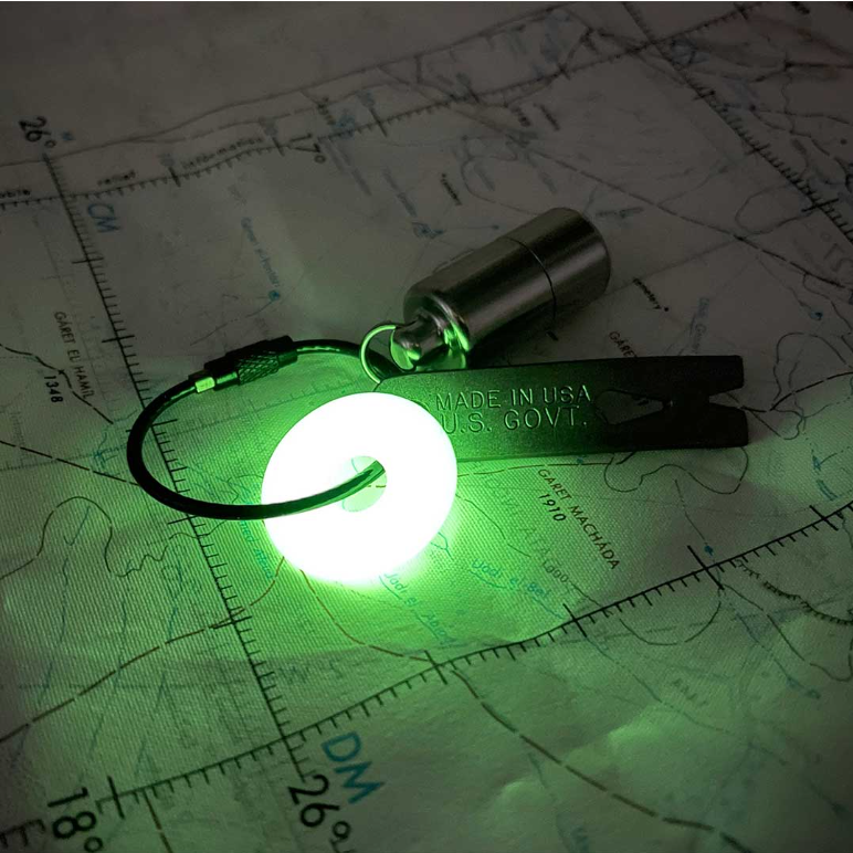 [야광키링/태그] Afterburner Glow Ring/Tag 애프터버너 글로우 야광 키링, 키체인, 태그(2개 디자인) - 상품 이미지