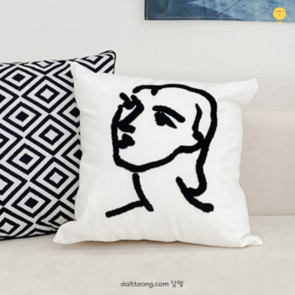 달떵 북유럽 앙리마티스 옥스포드 인테리어 쇼파 쿠션 커버 고급 거실 패브릭 인테리어