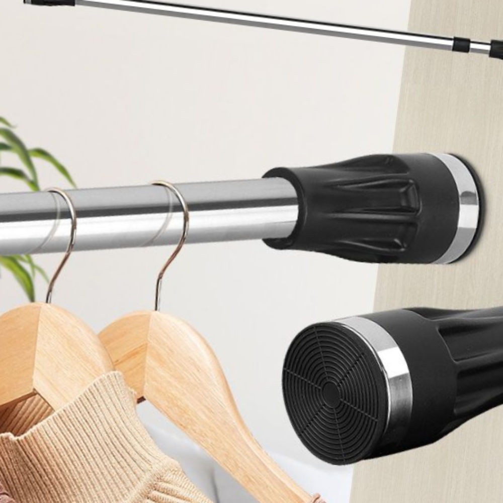 무타공 압축 커튼봉 커튼링 고정 원형 압축봉 링 설치 못없이 280