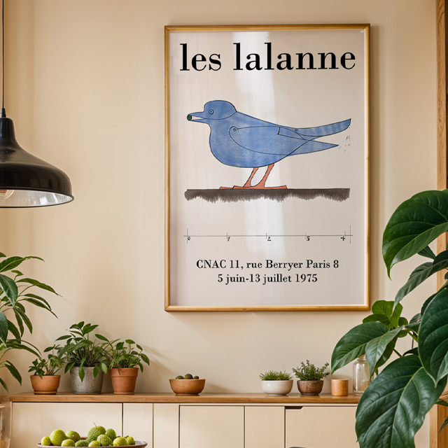 명화 Les lalanne 파랑새 전시 인테리어 포스터 그림액자 거실 빈티지 캔버스 라렌